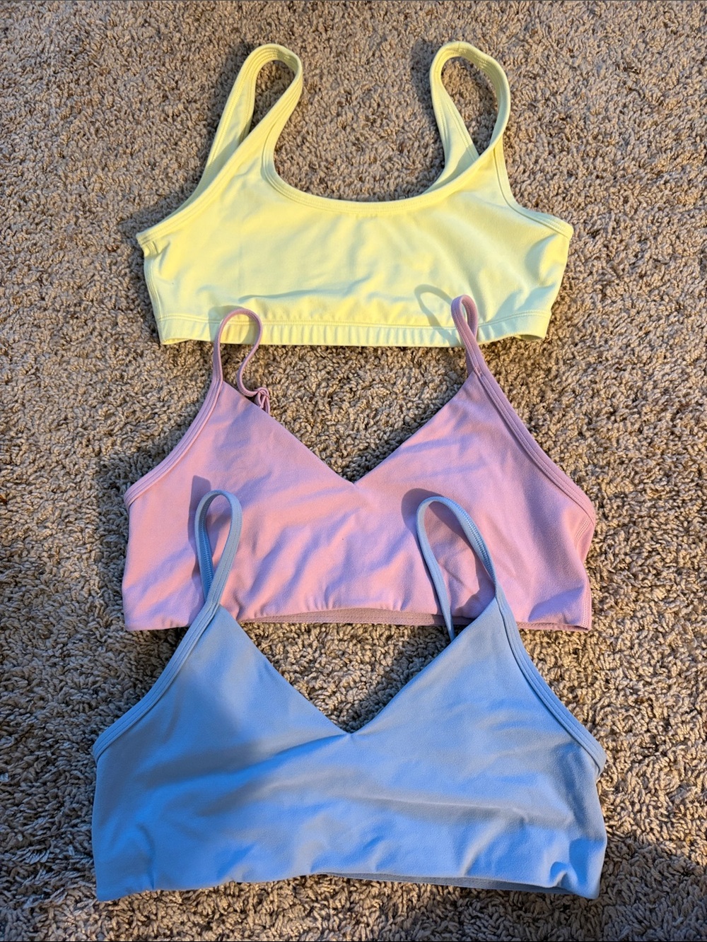 Aritzia Bralettes set of 3